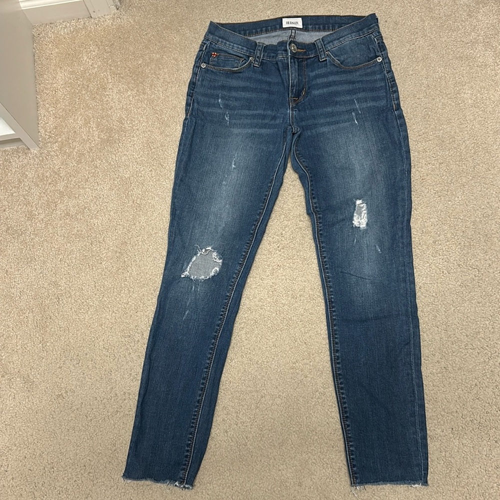 Hudson skinny ankle jeans size 26.